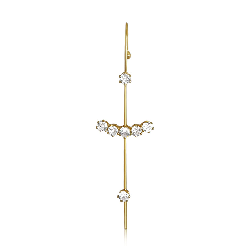 GENEVIEVE - EAR PIN 18K GOLD PLATED – AES BEAUTY